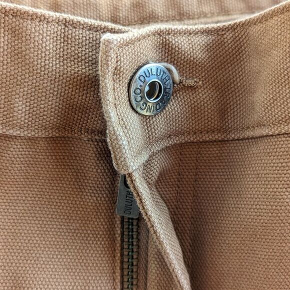 Duluth Trading Workwear Heavyweight Canvas Fire Hose Pants Desert Khaki sz 38 - Picture 8 of 12